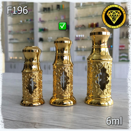 Флакон Масляный для разливных духов f196-6ml. Флакон Железный с декором.