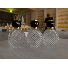 Флакон Парфюмерный для разливных духов f318-30ml Флакон стеклянный с декором  (ящик 120 шт , пачка 12 шт)